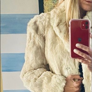 Vintage Winter White Fur Coat